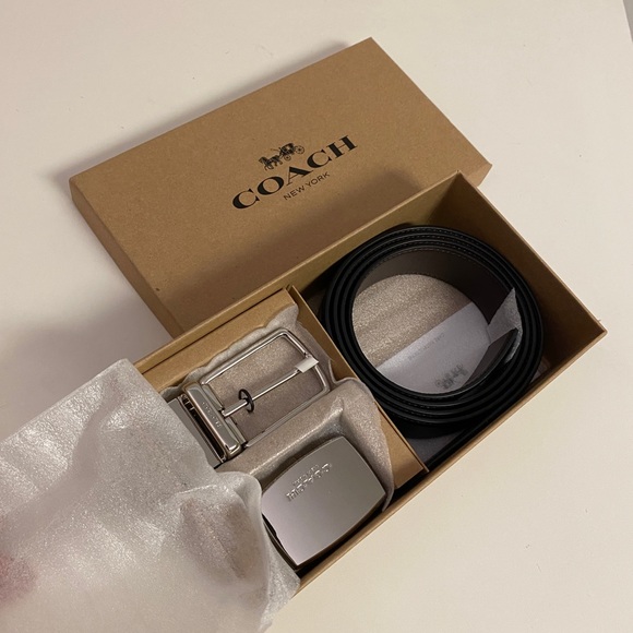 Coach leather belt set for men - Picture 2 of 4